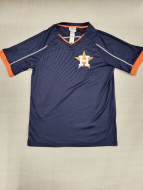 MLB Genuine Houston Astros Jersey Youth Extra Large 18/20 Blue Astros Jersey